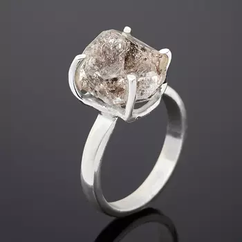 Кольцо кварц с хлоритом (серебро 925 пр.) размер 17