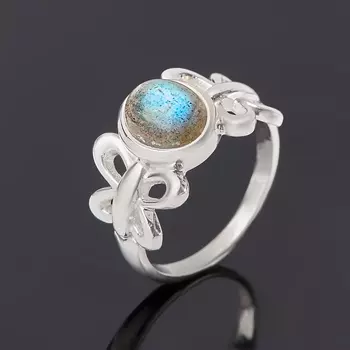 Кольцо лабрадор (серебро 925 пр.) размер 16,5