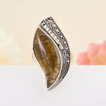 Кольцо лабрадор (серебро 925 пр.) размер 18,5