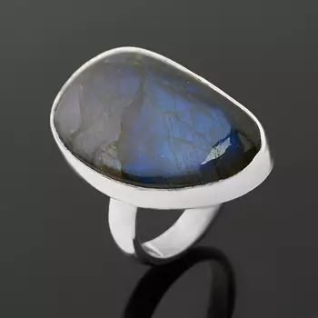 Кольцо лабрадор (серебро 925 пр.) размер 18