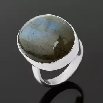 Кольцо лабрадор (серебро 925 пр.) размер 18