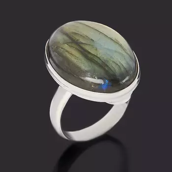 Кольцо лабрадор (серебро 925 пр.) размер 18