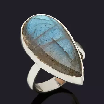 Кольцо лабрадор (серебро 925 пр.) (регулируемый) размер 18