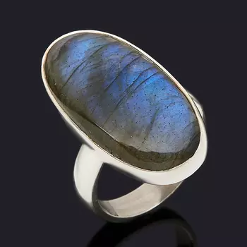 Кольцо лабрадор (серебро 925 пр.) (регулируемый) размер 17,5