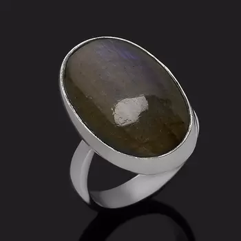Кольцо лабрадор (серебро 925 пр.) (регулируемый) размер 17,5
