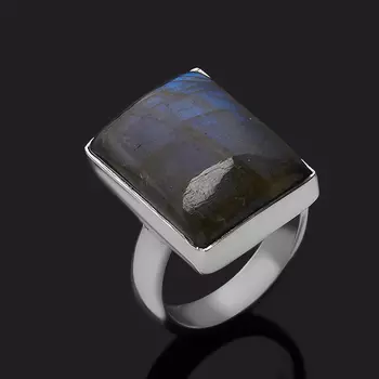 Кольцо лабрадор (серебро 925 пр.) (регулируемый) размер 18