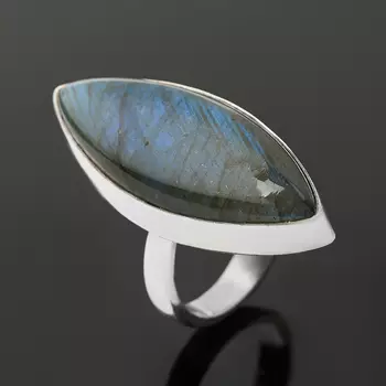Кольцо лабрадор (серебро 925 пр.) (регулируемый) размер 18