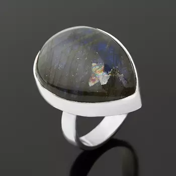 Кольцо лабрадор (серебро 925 пр.) (регулируемый) размер 18