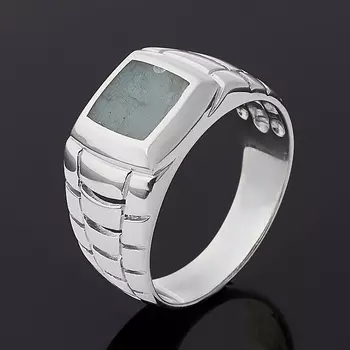 Кольцо лабрадор (серебро 925 пр. родир. бел.) размер 20,5