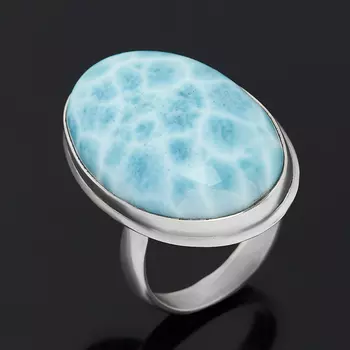 Кольцо ларимар нская Республика (серебро 925 пр.) размер 17,5