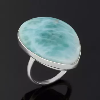 Кольцо ларимар нская Республика (серебро 925 пр.) размер 18