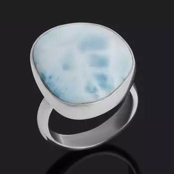 Кольцо ларимар нская Республика (серебро 925 пр.) (регулируемый) размер 17,5