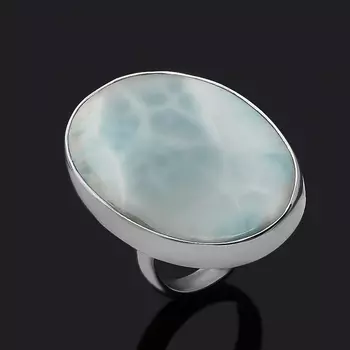 Кольцо ларимар нская Республика (серебро 925 пр.) (регулируемый) размер 18