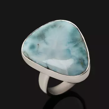 Кольцо ларимар нская Республика (серебро 925 пр.) (регулируемый) размер 18