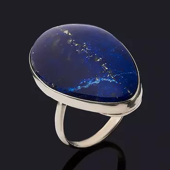 Кольцо лазурит (дублет) (нейзильбер) размер 18,5