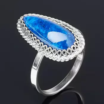 Кольцо лазурит (нейзильбер) размер 17