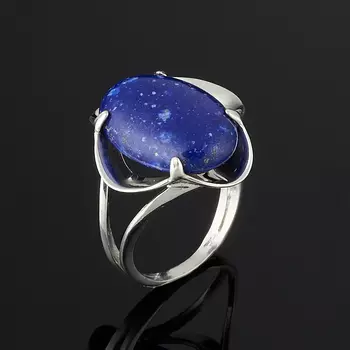 Кольцо лазурит (серебро 925 пр.) размер 17,5