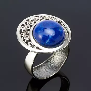 Кольцо лазурит (серебро 925 пр.) размер 17,5