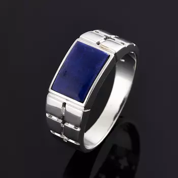 Кольцо лазурит (серебро 925 пр.) размер 21