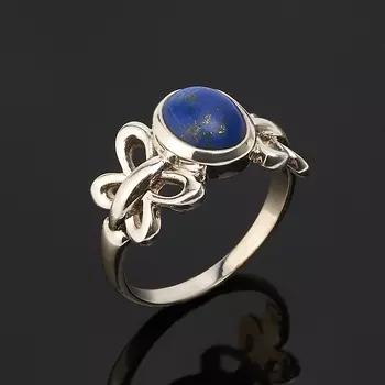 Кольцо лазурит (серебро 925 пр.) размер 19