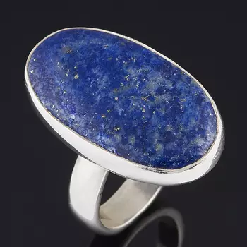 Кольцо лазурит (серебро 925 пр.) (регулируемый) размер 17,5