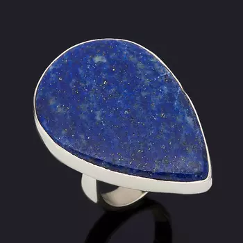 Кольцо лазурит (серебро 925 пр.) (регулируемый) размер 17