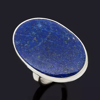 Кольцо лазурит (серебро 925 пр.) (регулируемый) размер 17