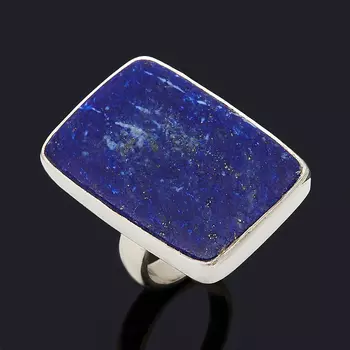 Кольцо лазурит (серебро 925 пр.) (регулируемый) размер 17