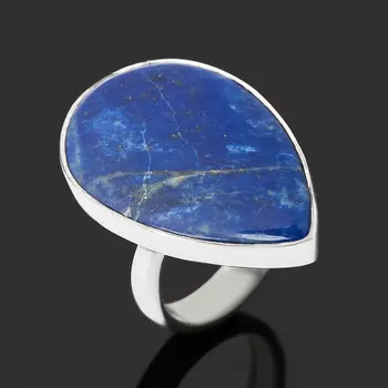 Кольцо лазурит (серебро 925 пр.) (регулируемый) размер 17