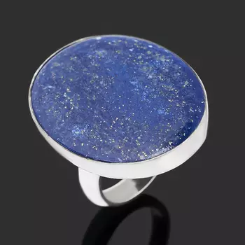 Кольцо лазурит (серебро 925 пр.) (регулируемый) размер 17