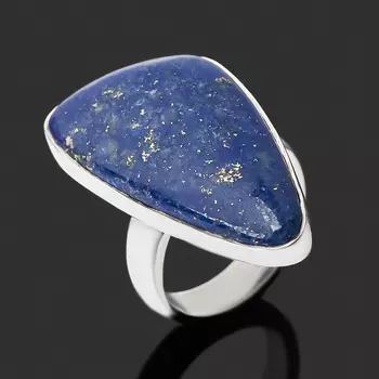 Кольцо лазурит (серебро 925 пр.) (регулируемый) размер 17,5