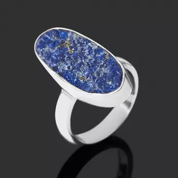 Кольцо лазурит (серебро 925 пр.) (регулируемый) размер 17,5