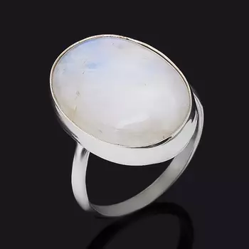 Кольцо лунный камень (адуляр) (нейзильбер) размер 16,5