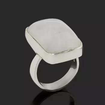 Кольцо лунный камень (адуляр) (серебро 925 пр.) размер 17,5