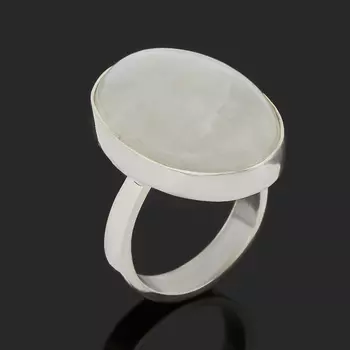 Кольцо лунный камень (адуляр) (серебро 925 пр.) размер 18