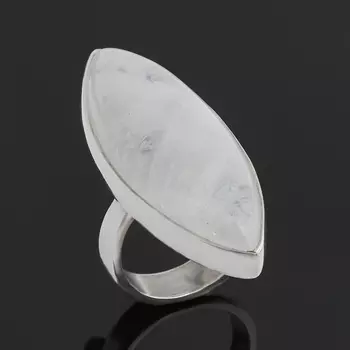 Кольцо лунный камень (адуляр) (серебро 925 пр.) размер 16,5