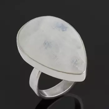 Кольцо лунный камень (адуляр) (серебро 925 пр.) размер 19