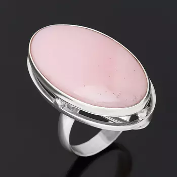 Кольцо опал розовый (серебро 925 пр.) размер 18