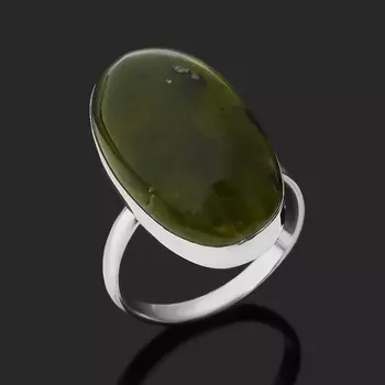 Кольцо опал зеленый (нейзильбер) размер 17,5