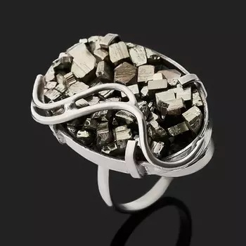 Кольцо пирит (нейзильбер) размер 17