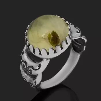 Кольцо пренит (серебро 925 пр. оксидир.) размер 17,5