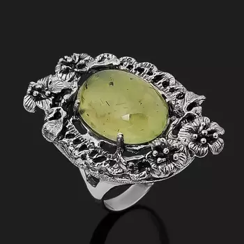 Кольцо пренит (серебро 925 пр. оксидир.) размер 19