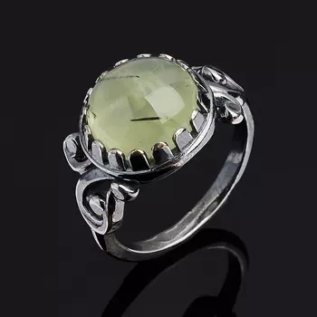 Кольцо пренит (серебро 925 пр. родир. черн.) размер 18