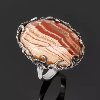 Кольцо яшма пестроцветная (серебро 925 пр.) размер 19,5