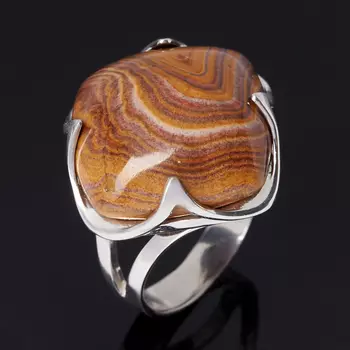 Кольцо яшма пестроцветная (серебро 925 пр.) размер 18,5