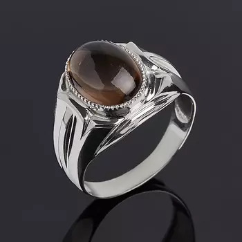 Кольцо раухтопаз (серебро 925 пр.) размер 21