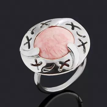 Кольцо родохрозит (серебро 925 пр.) размер 19