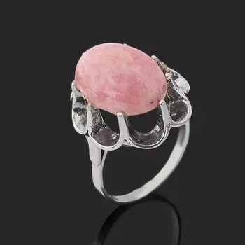 Кольцо родохрозит (серебро 925 пр.) размер 18