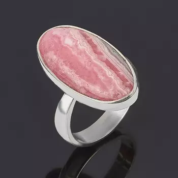 Кольцо родохрозит (серебро 925 пр.) (регулируемый) размер 17,5