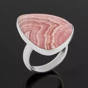 Кольцо родохрозит (серебро 925 пр.) (регулируемый) размер 17,5